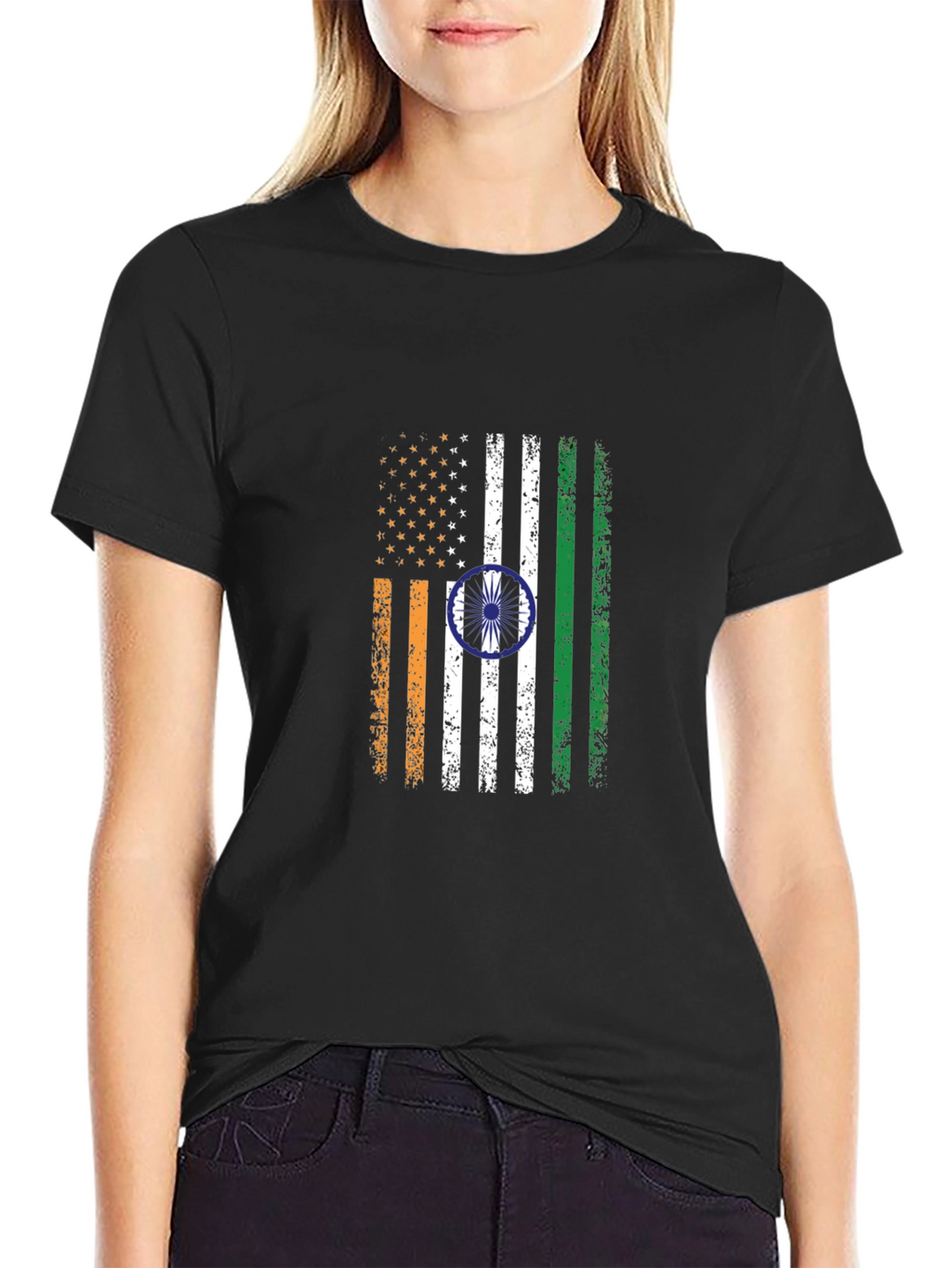 USA India Flag T-Shirt