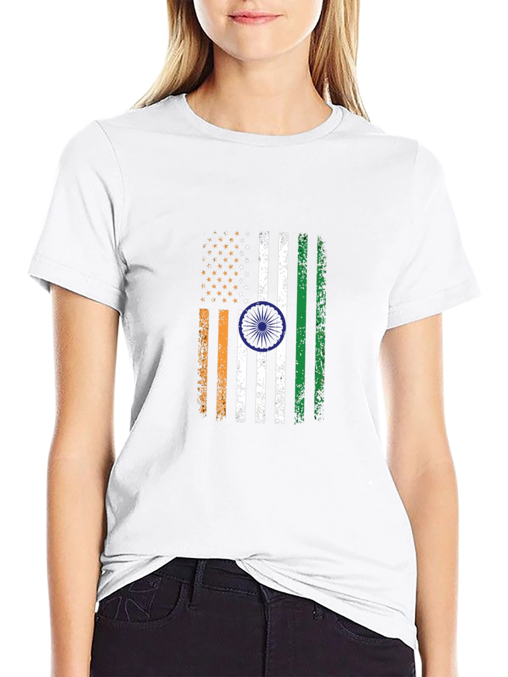 USA India Flag T-Shirt