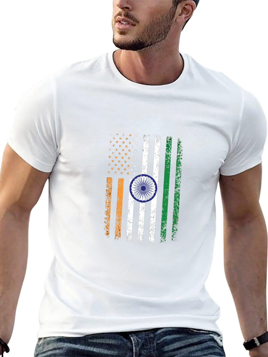 USA India Flag T-Shirt