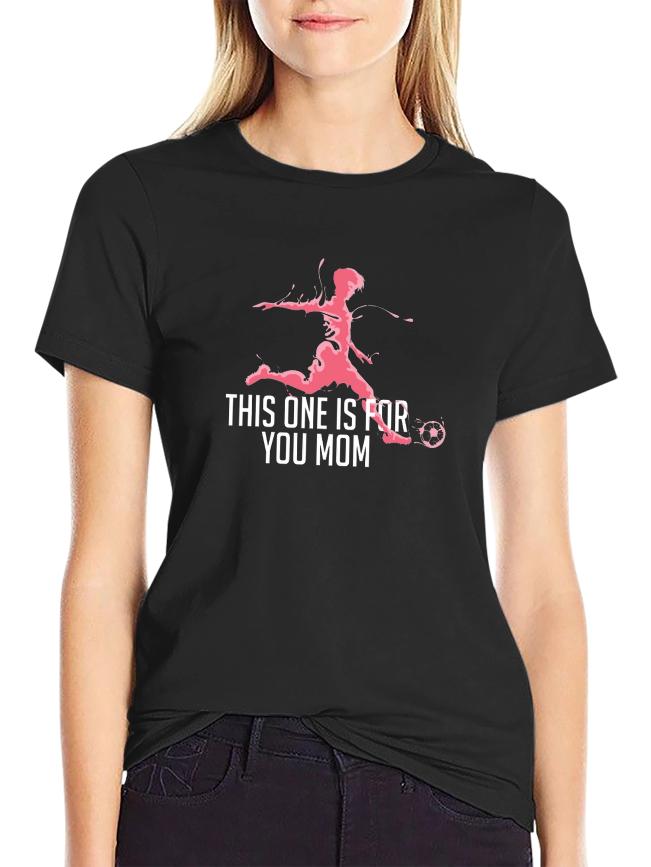 Soccer Mom Graphic Tee - Black T-Shirt