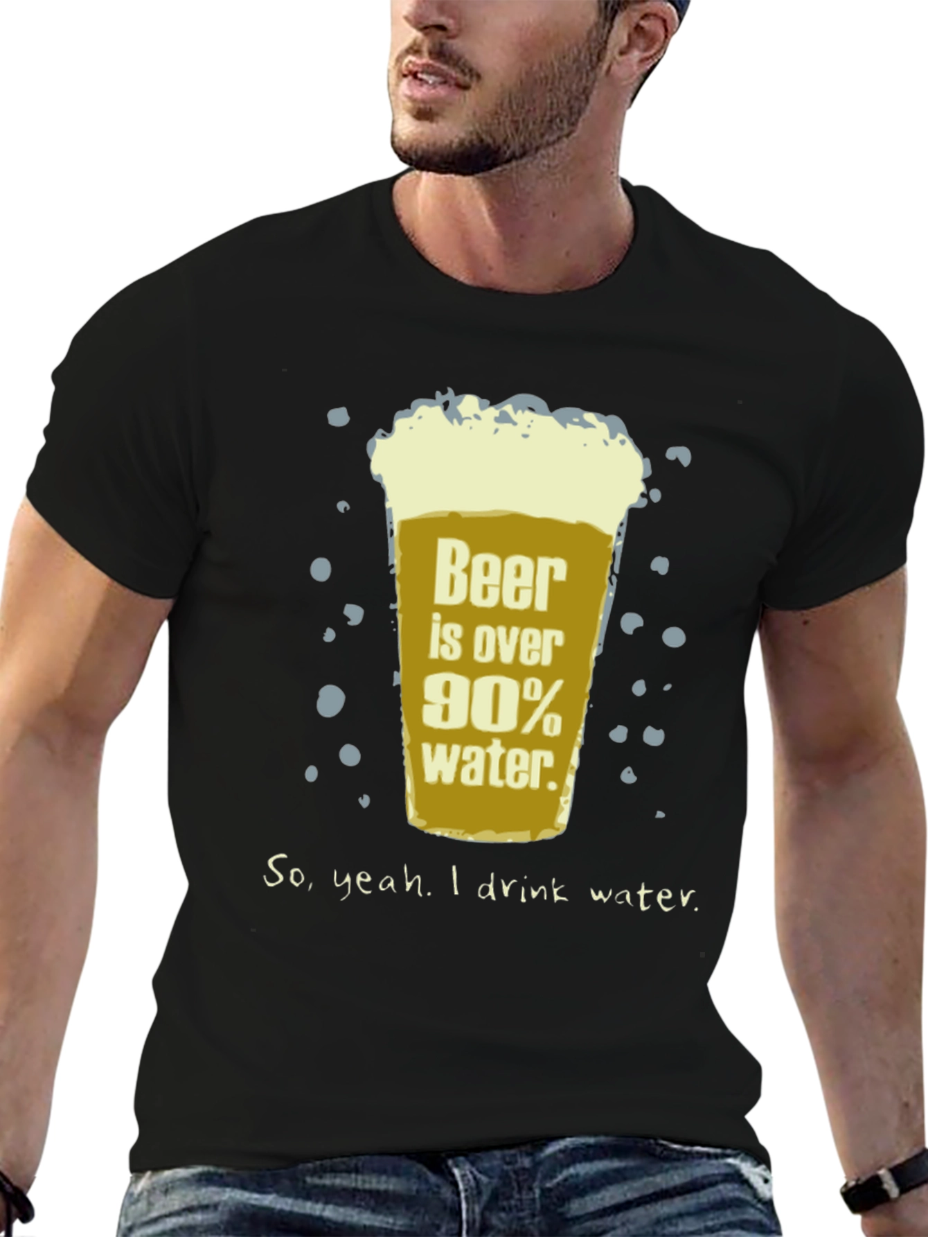 Beer is Over 90% Water Funny T-Shirt