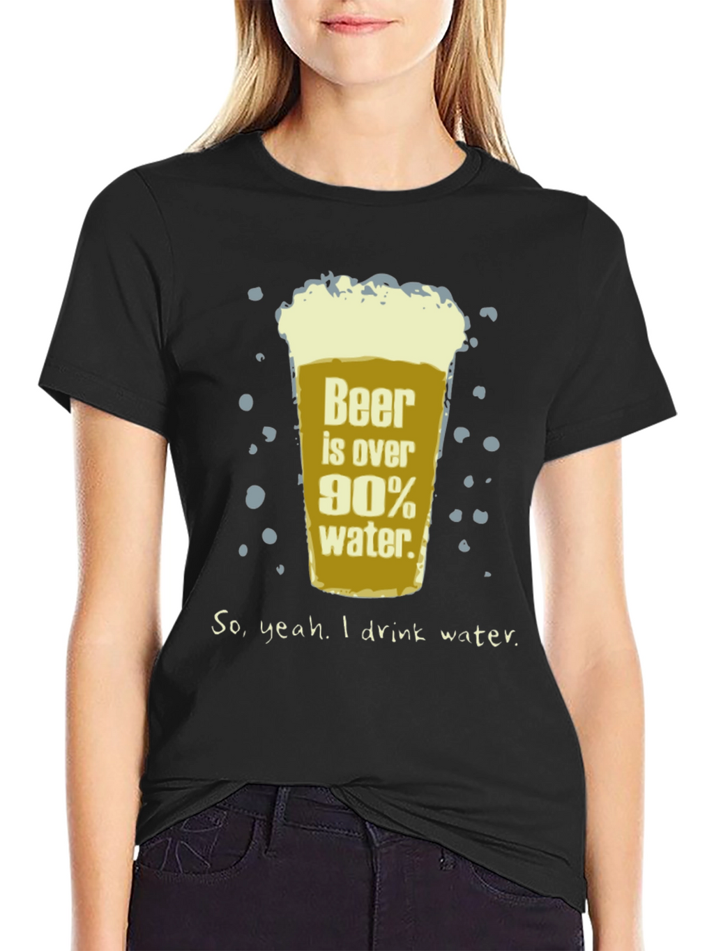 Beer is Over 90% Water Funny T-Shirt