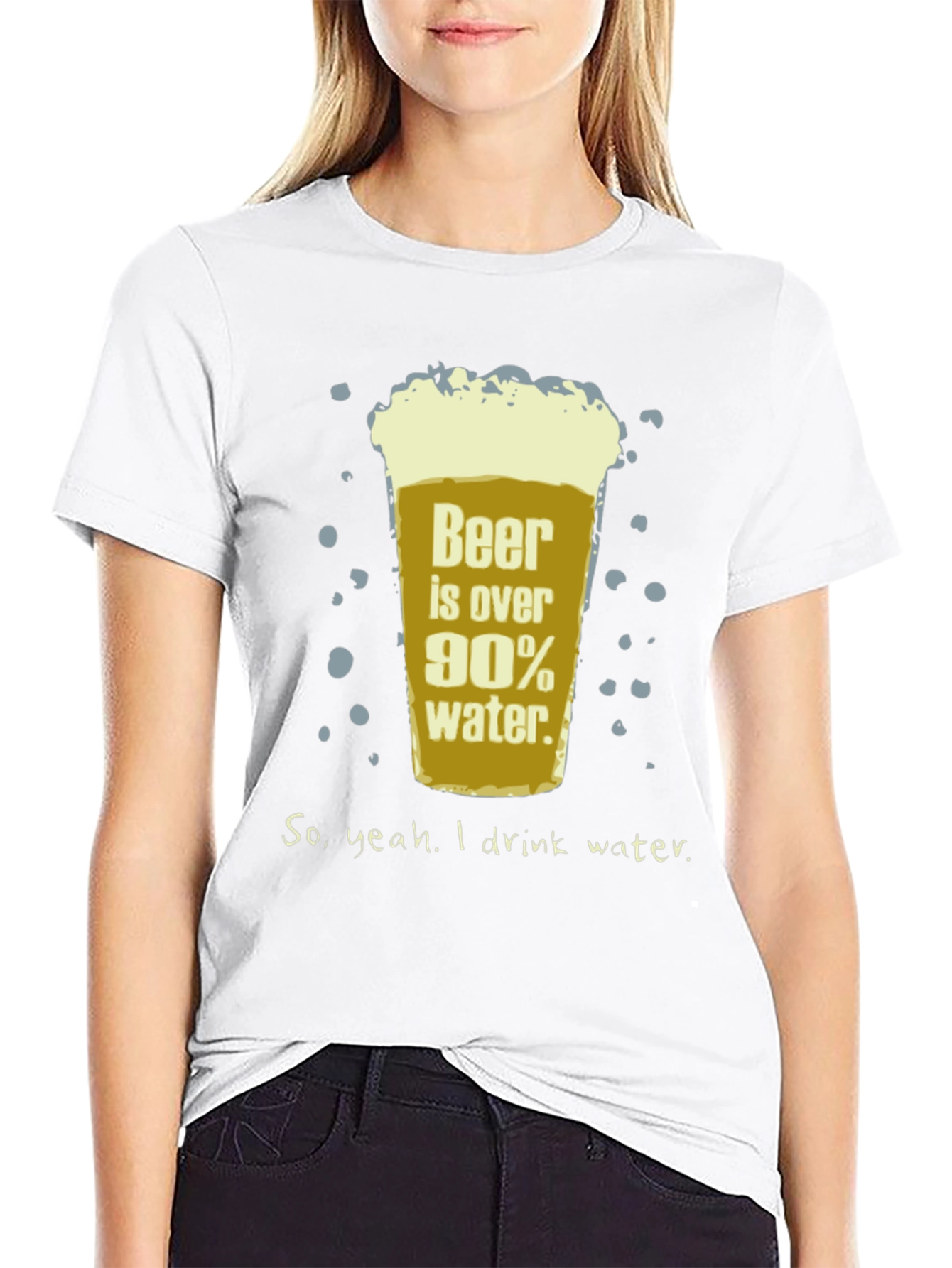 Beer is Over 90% Water Funny T-Shirt
