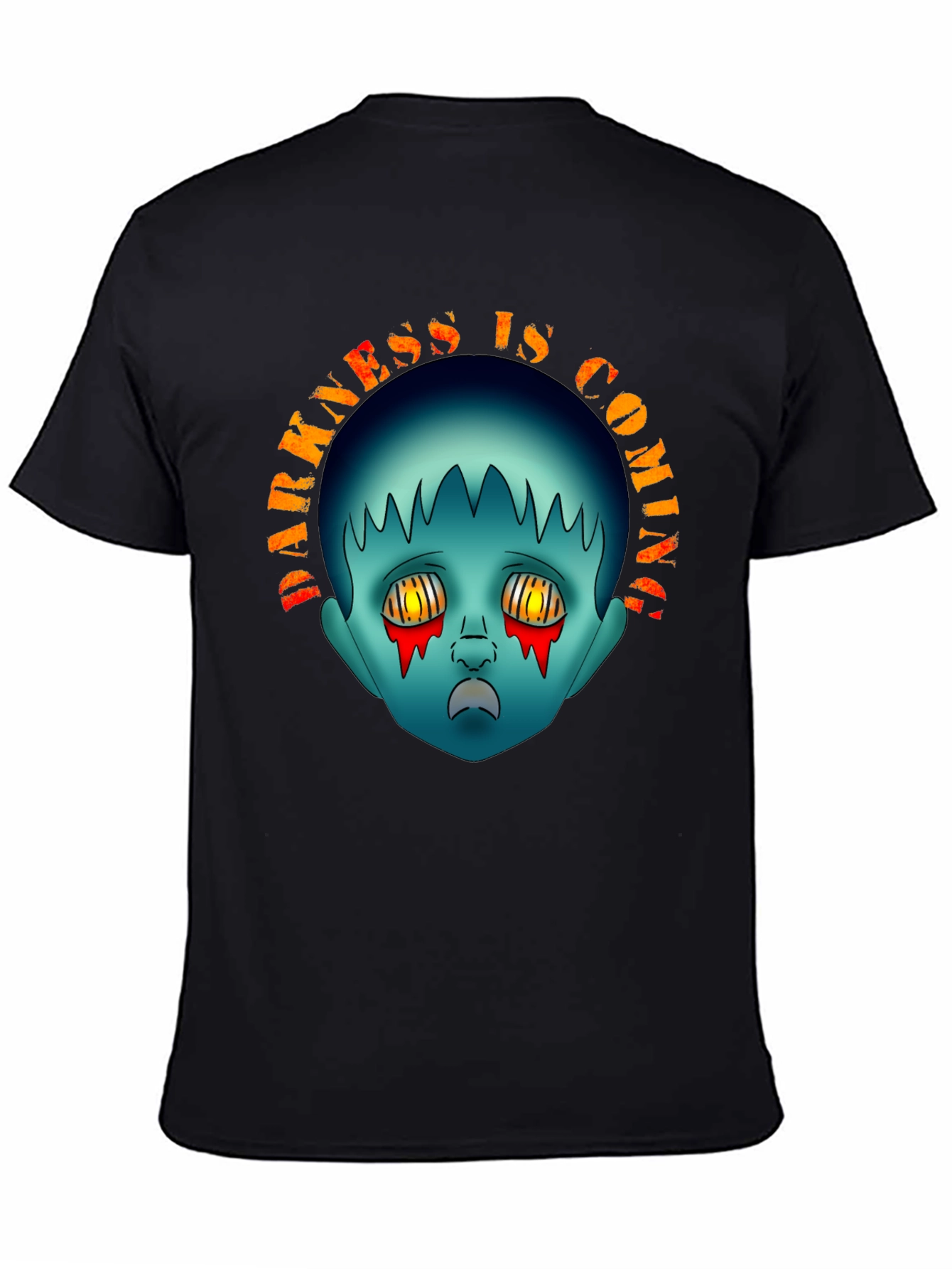 Darkness is Coming Graphic Tee - Creepy Horror Design