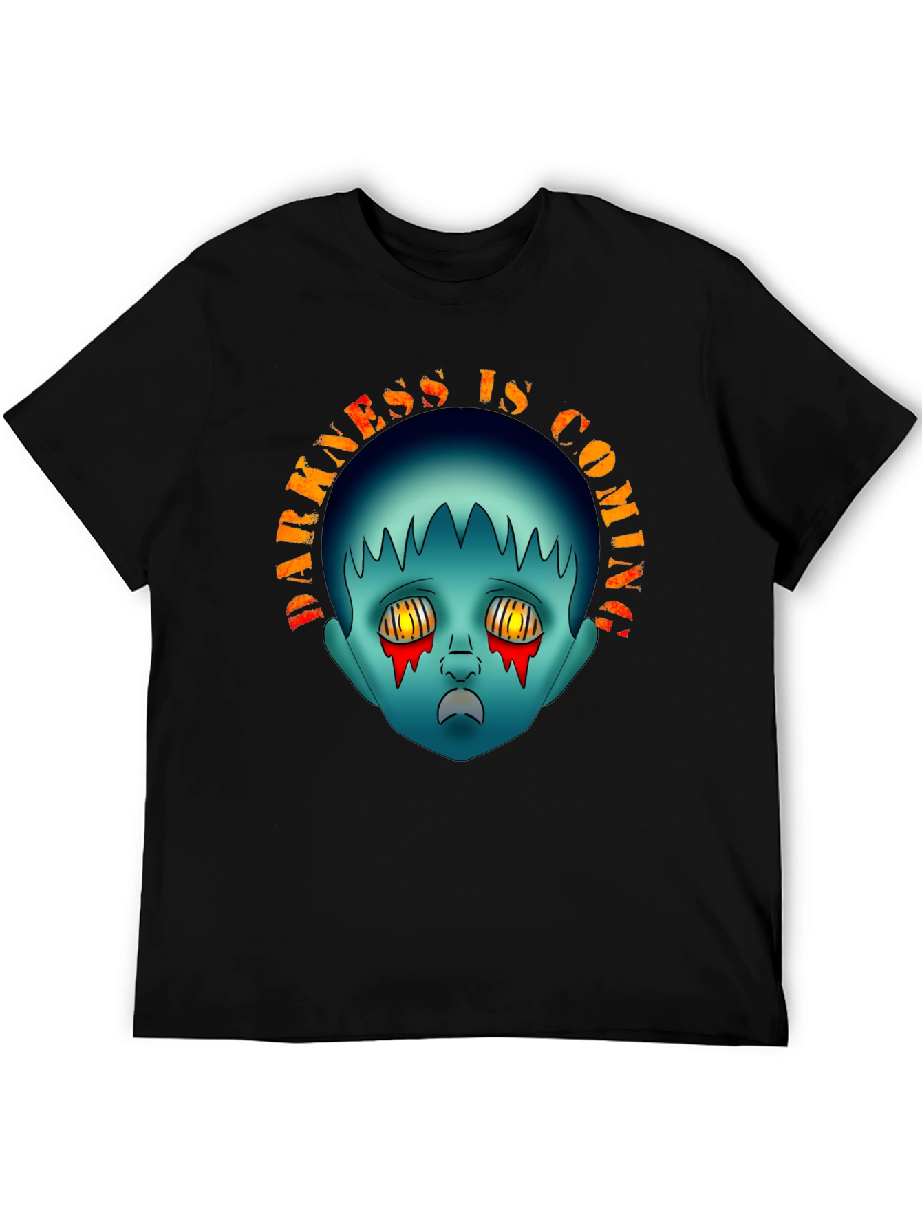 Darkness is Coming Graphic Tee - Creepy Horror Design