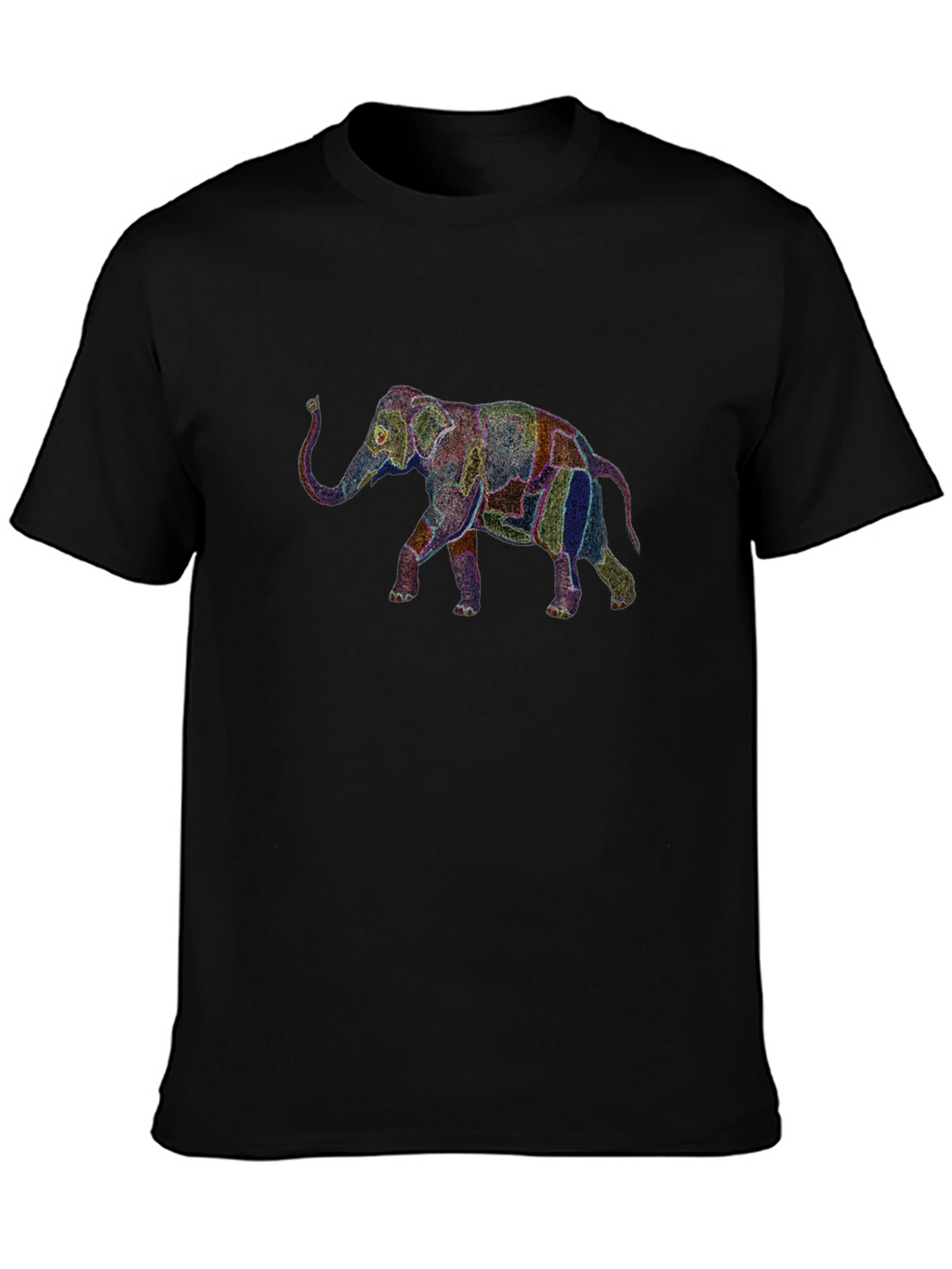 Elephant Graphic Black T-Shirt