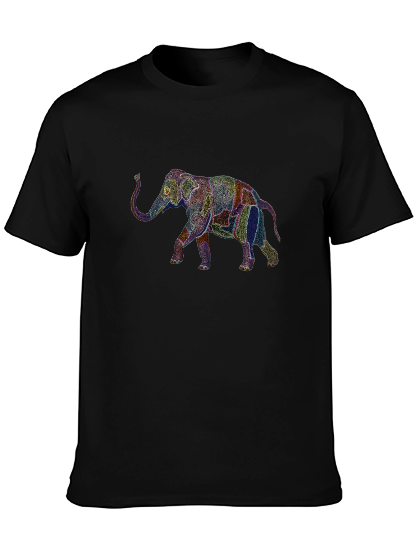 Elephant Graphic Black T-Shirt