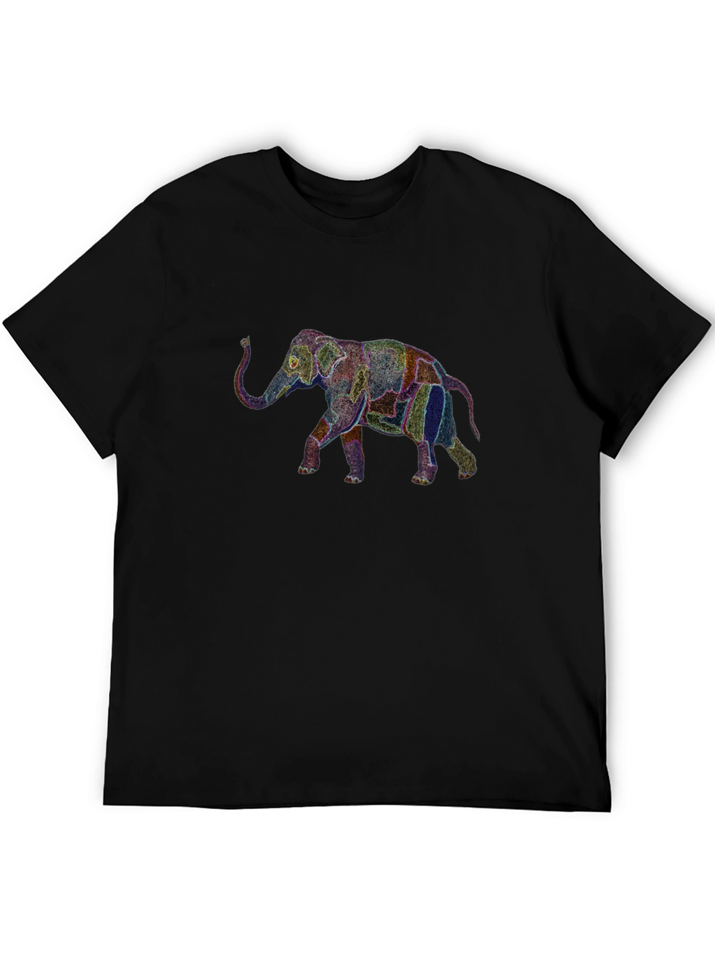 Elephant Graphic Black T-Shirt