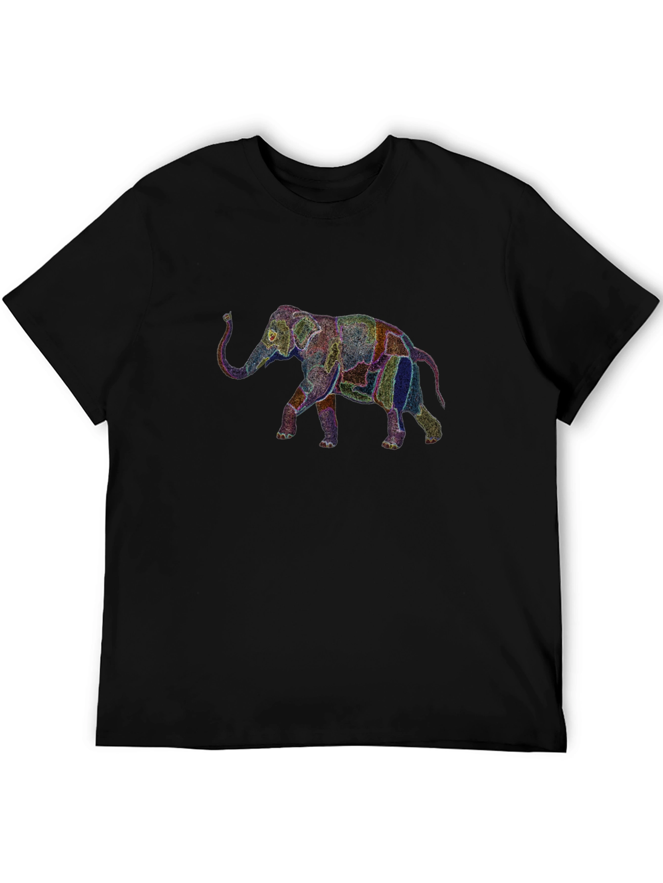Elephant Graphic Black T-Shirt