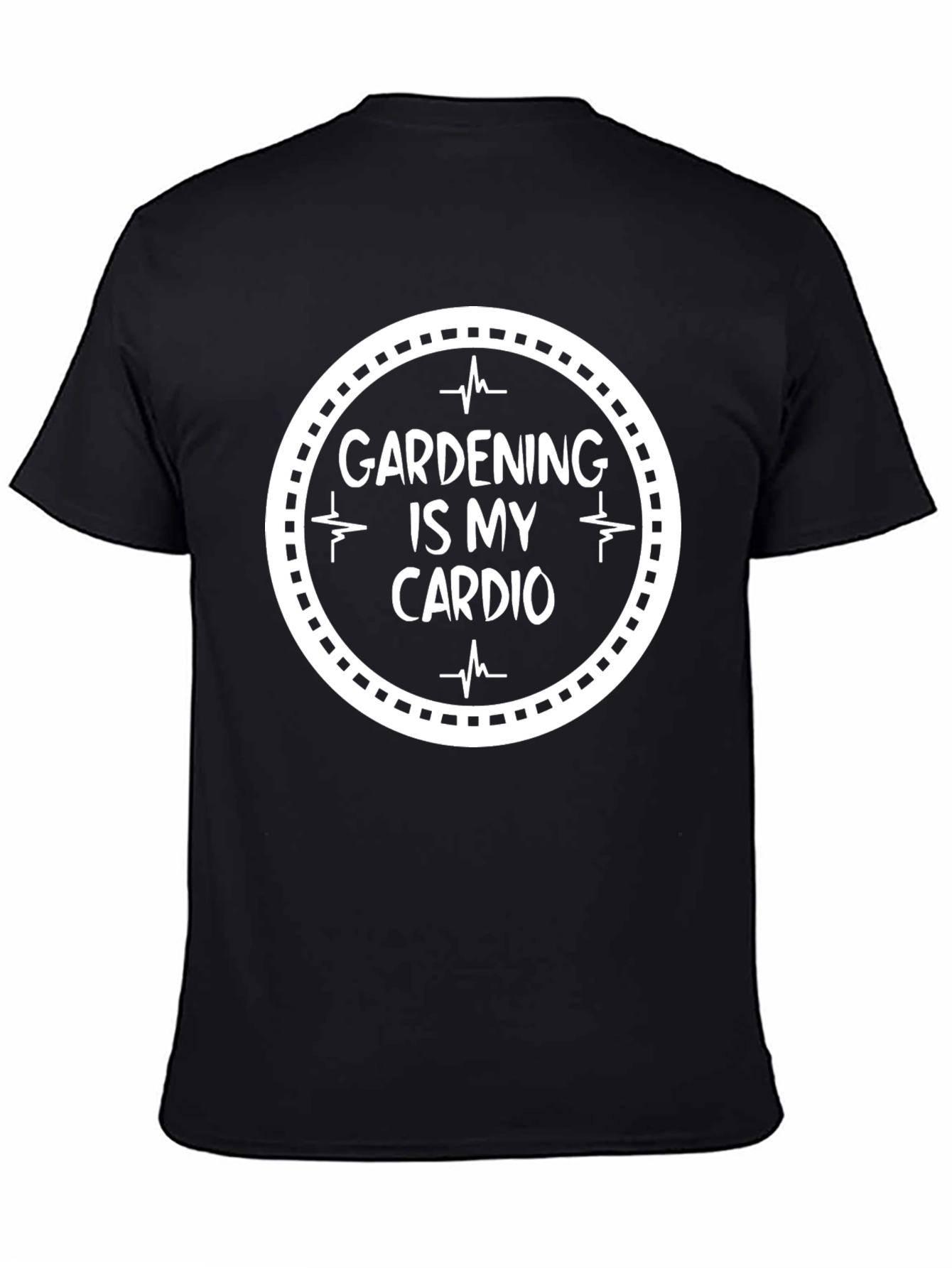 Gardening is My Cardio Black T-Shirt