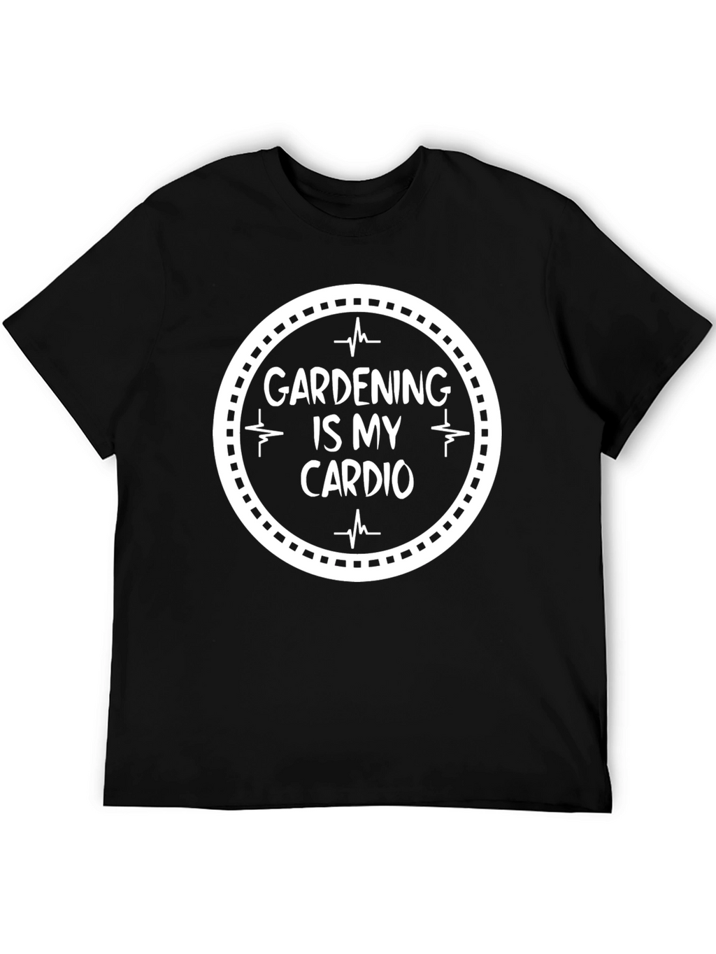Gardening is My Cardio Black T-Shirt