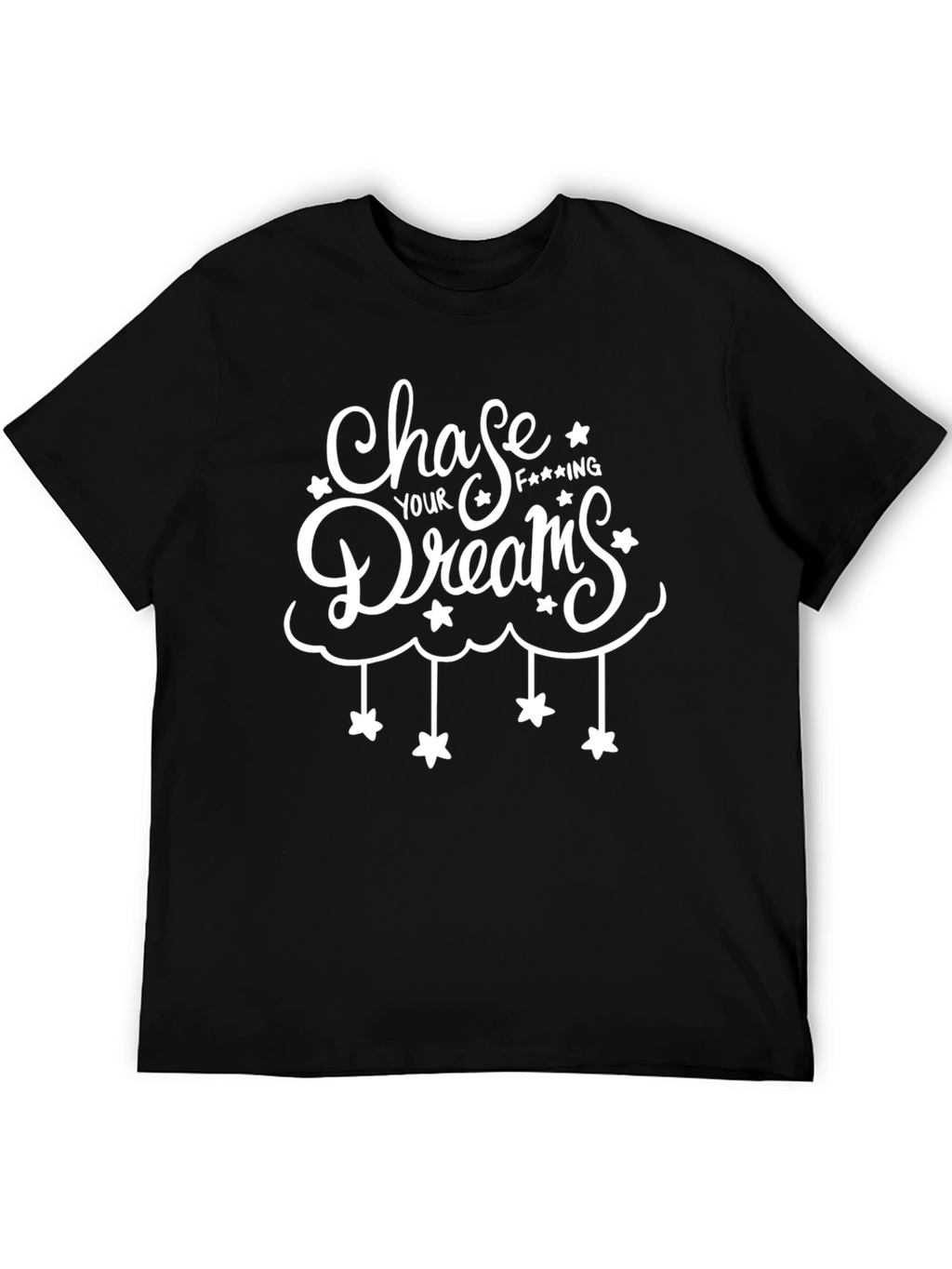 Chase Your Dreams Graphic Tee - Black T-Shirt