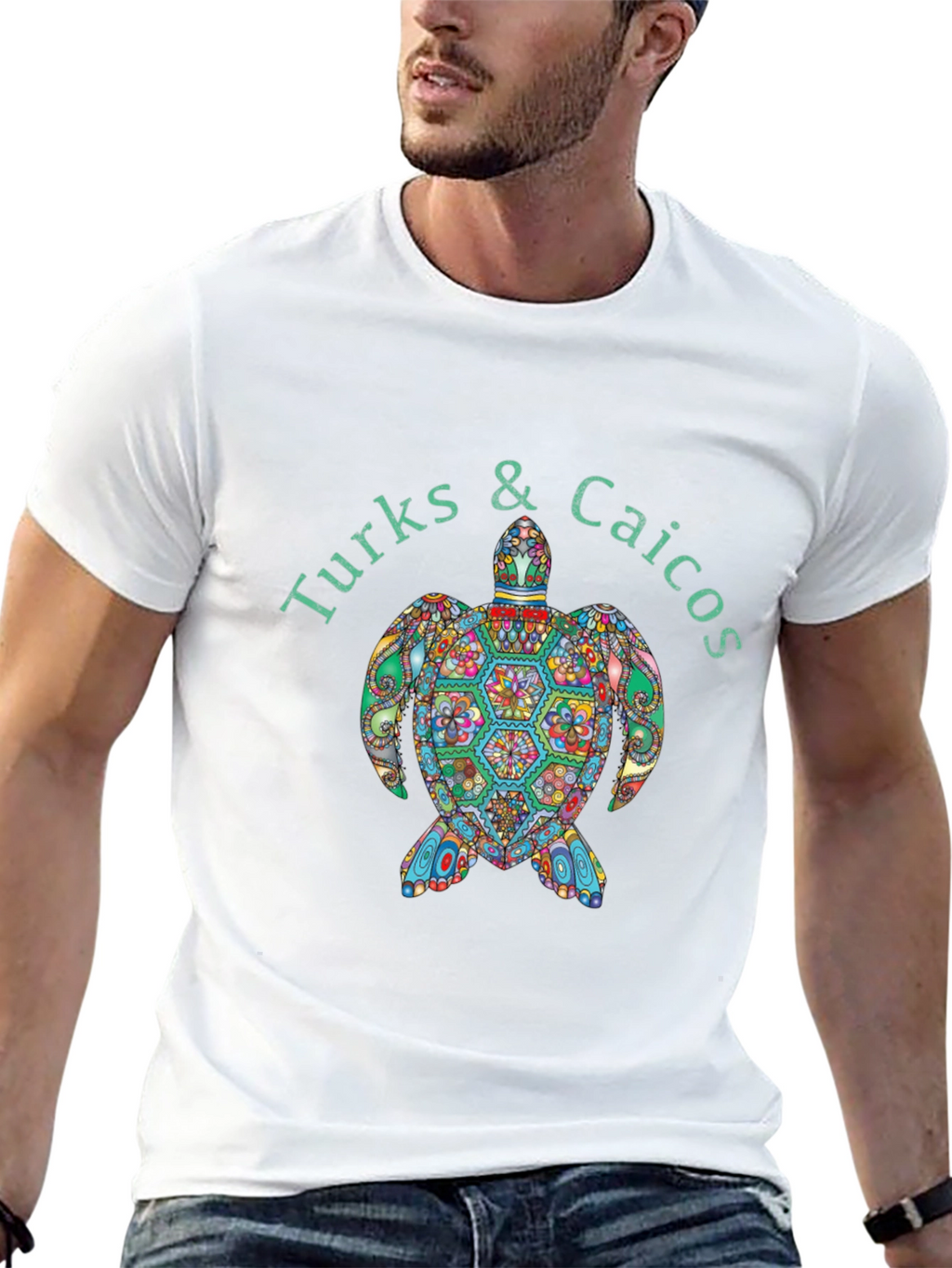 Turks & Caicos Turtle Graphic T-Shirt
