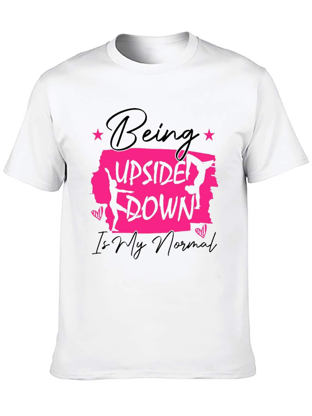 Upside Down Normal Gymnast Graphic T-Shirt