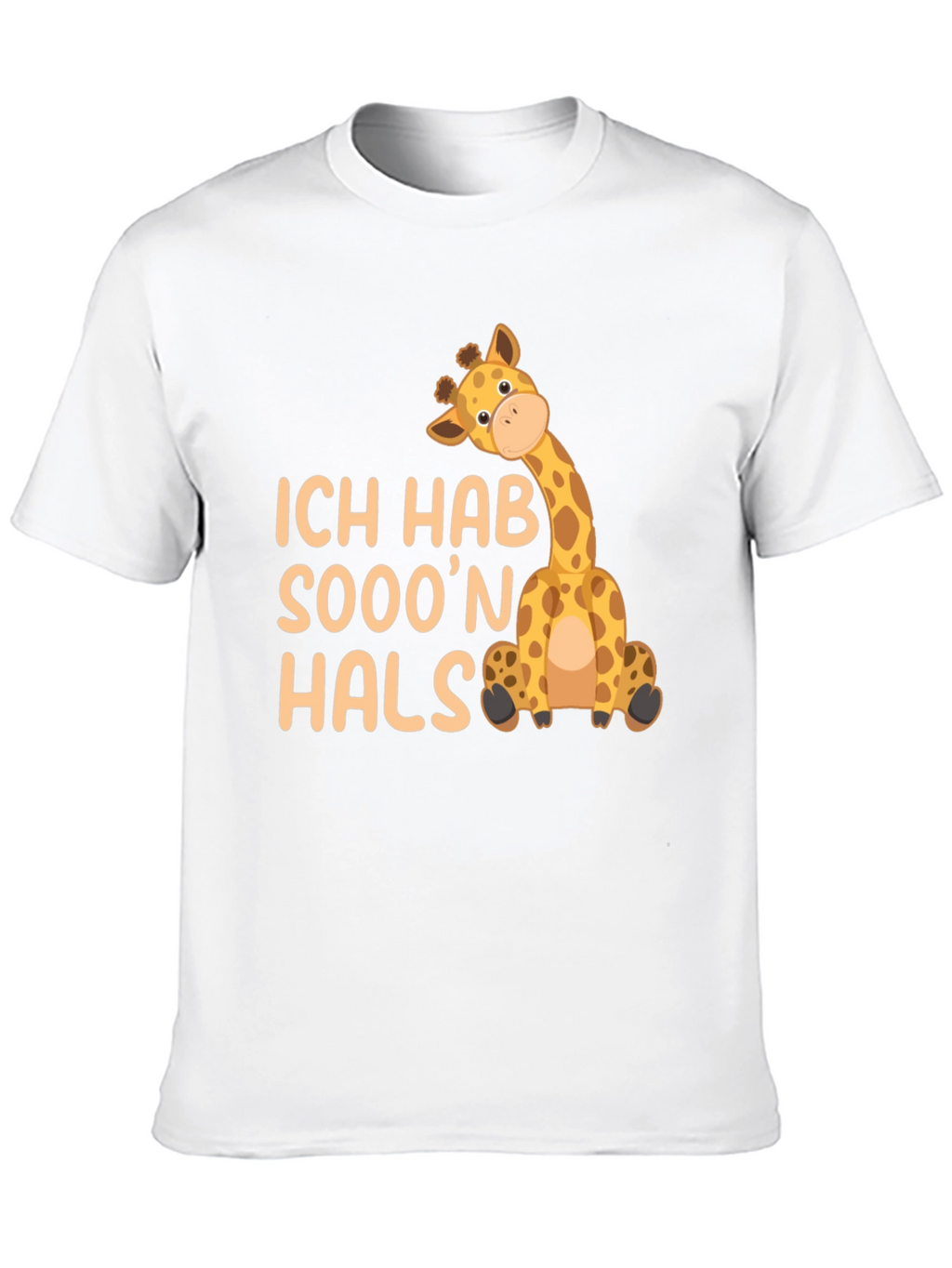 Ich Hab Sooon Hals Giraffe Black T-Shirt