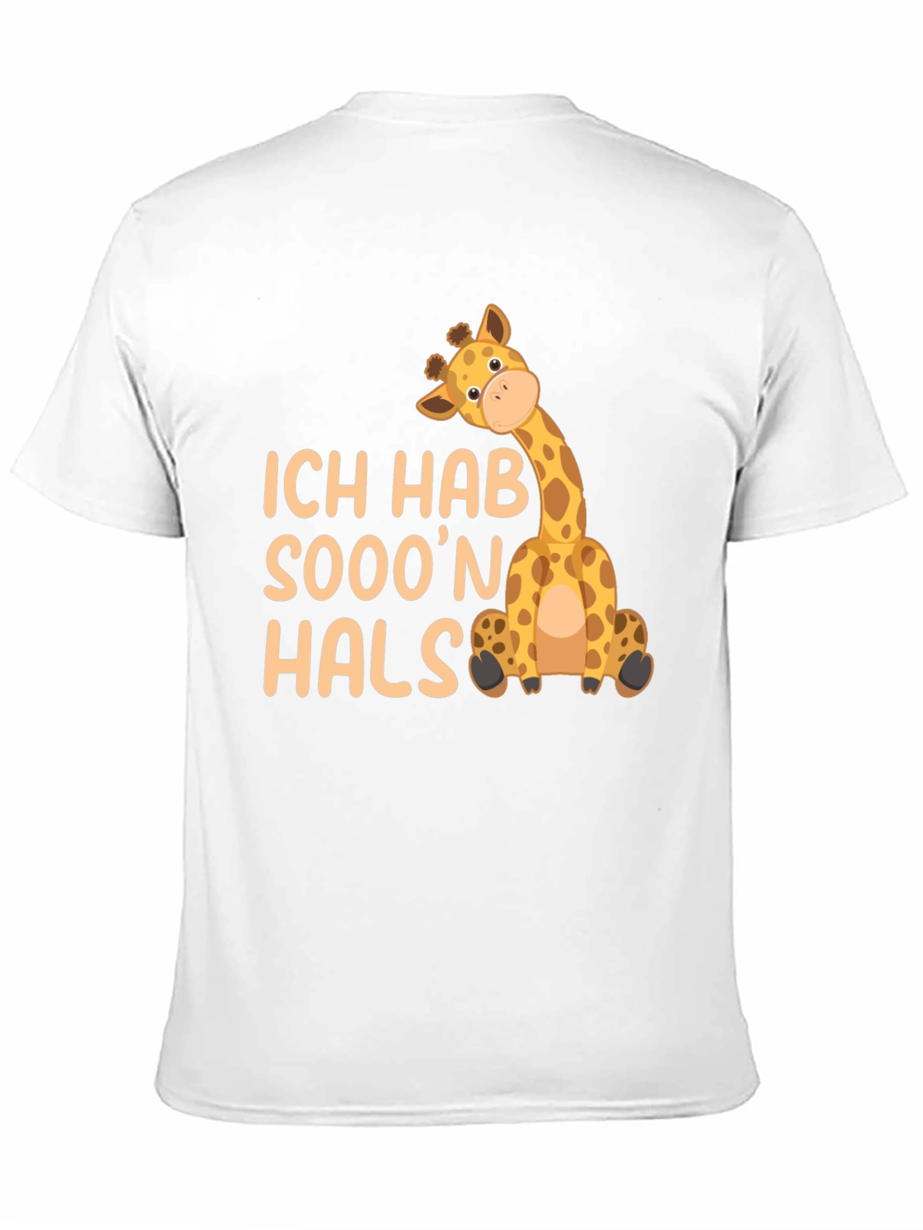 Ich Hab Sooon Hals Giraffe Black T-Shirt