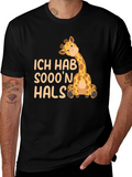 Ich Hab Sooon Hals Giraffe Black T-Shirt