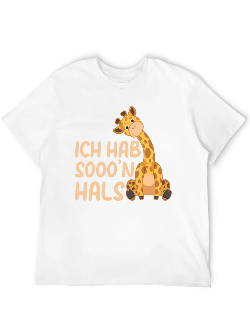 Ich Hab Sooon Hals Giraffe Black T-Shirt