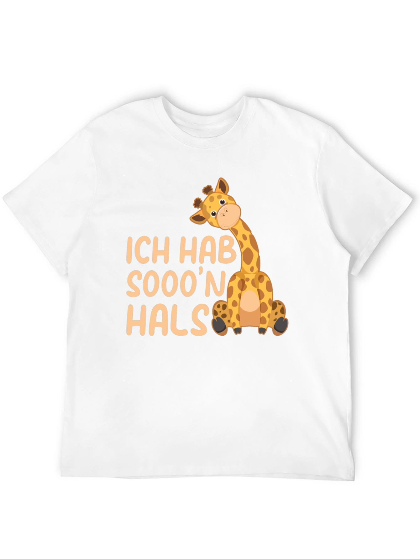 Ich Hab Sooon Hals Giraffe Black T-Shirt