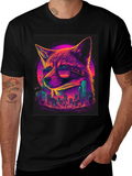 Retro Fox Cityscape Graphic Tee