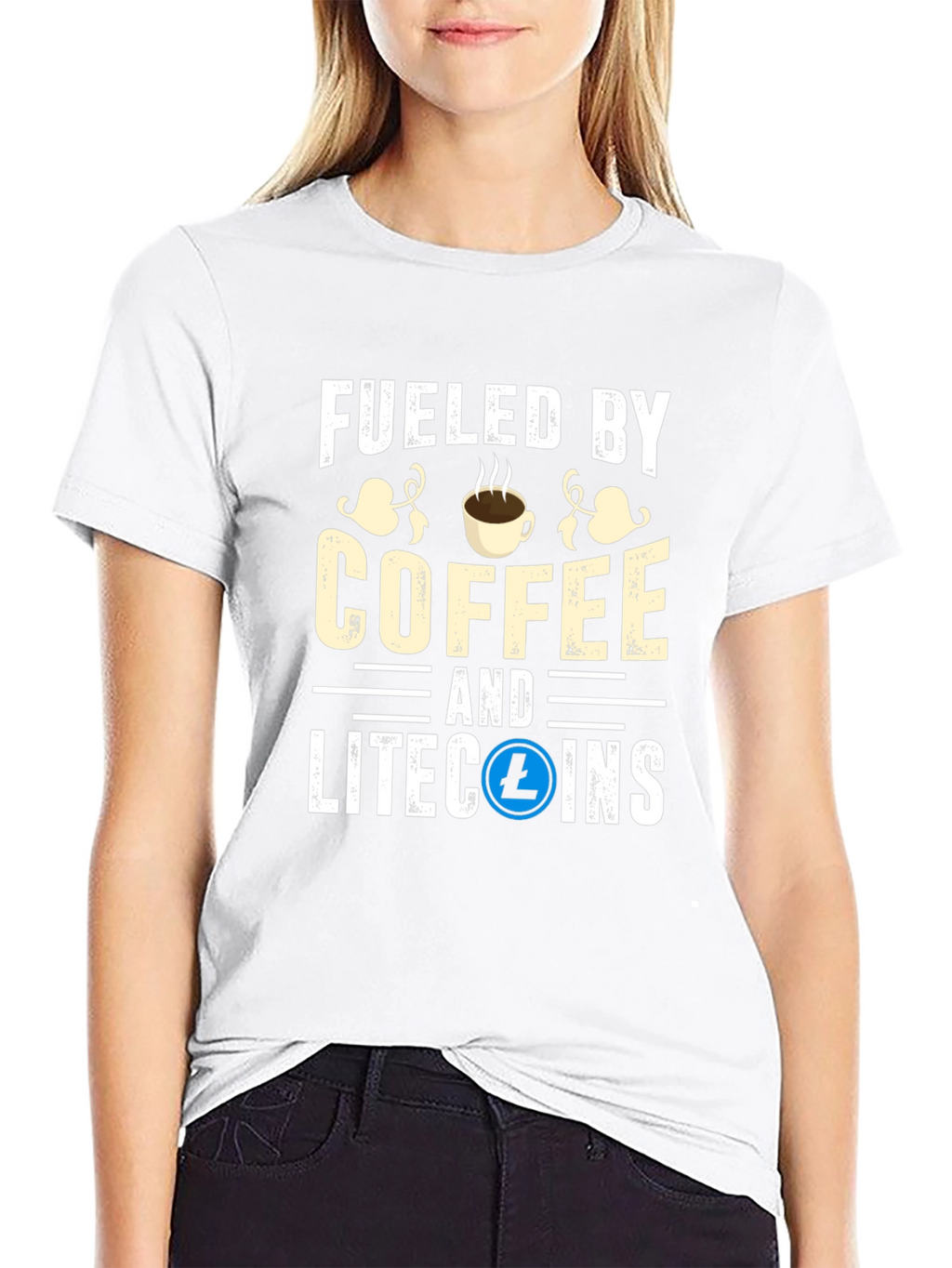 Fueled by Coffee & Litecoins T-Shirt