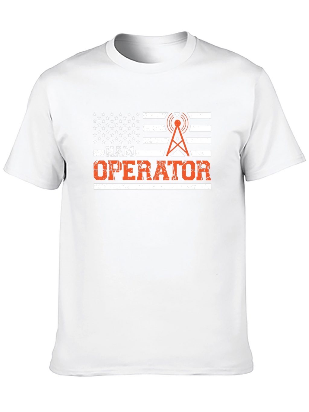 Ham Operator American Flag T-Shirt