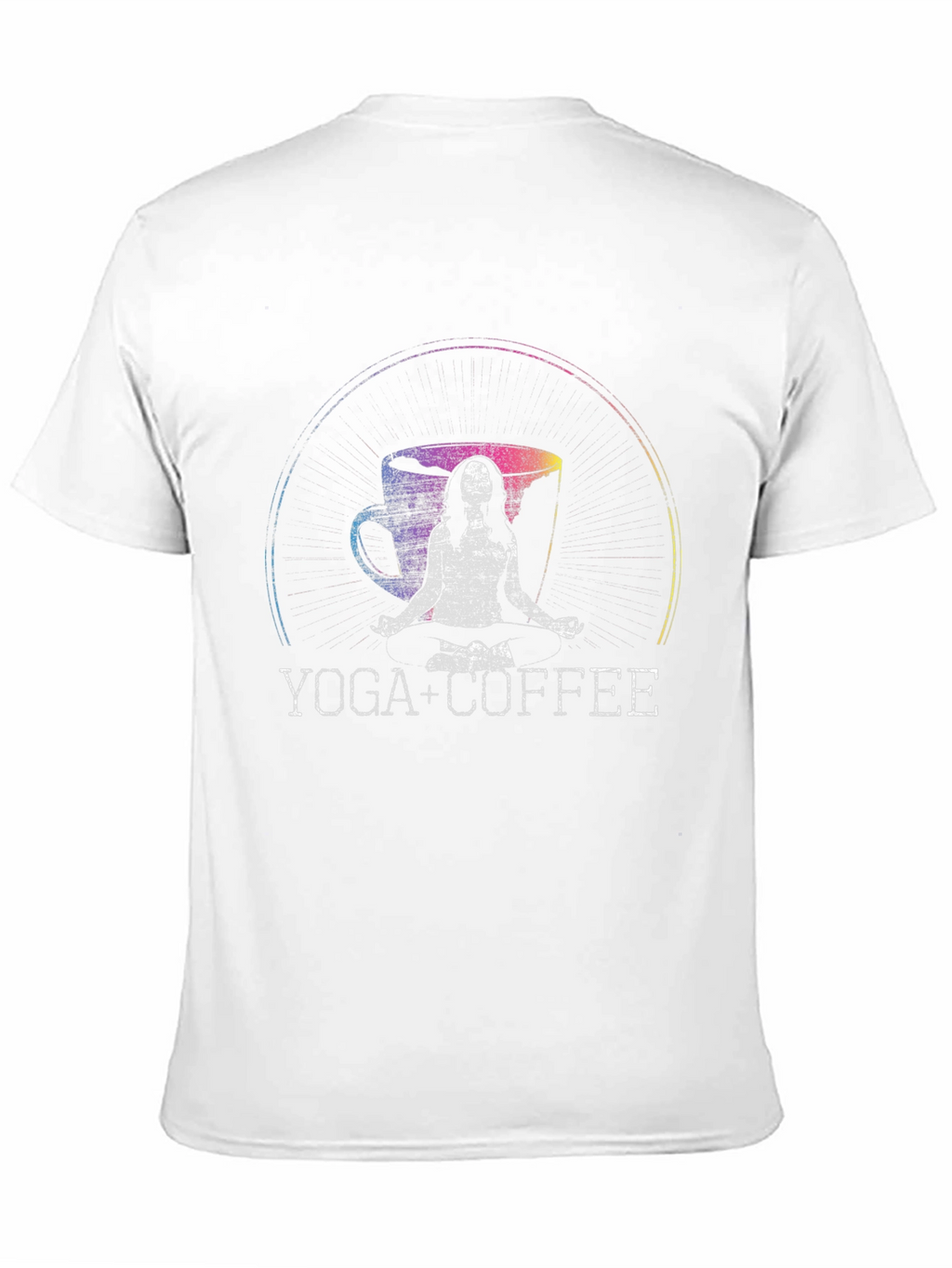 Yoga + Coffee Graphic T-Shirt Black