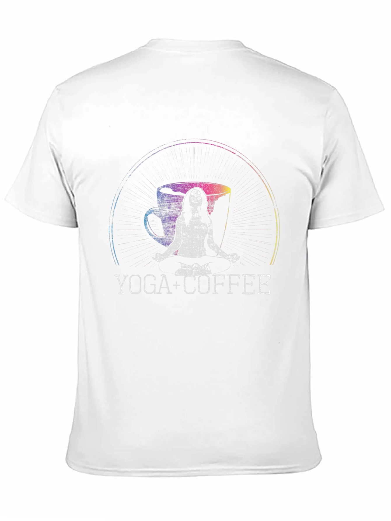 Yoga + Coffee Graphic T-Shirt Black