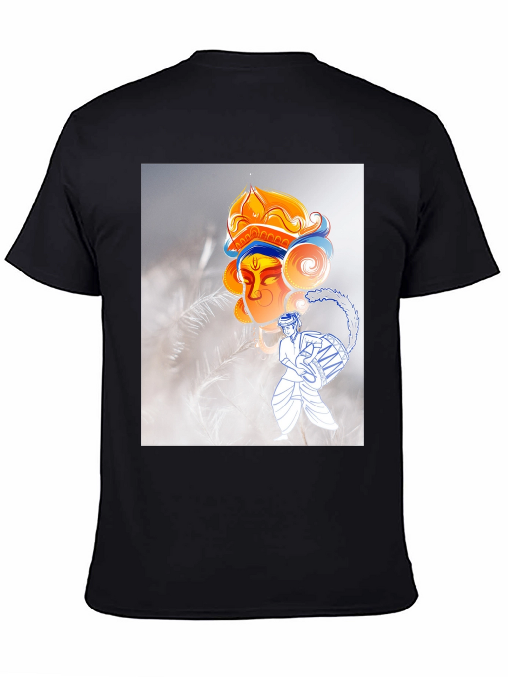 Durga Puja T-Shirt: Black Graphic Tee