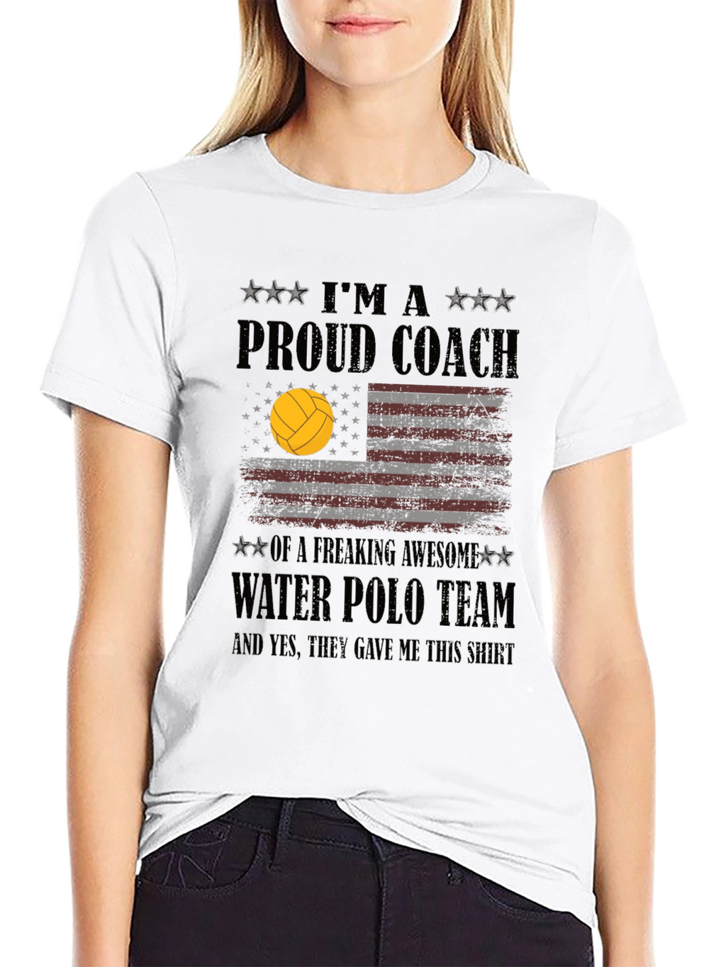 Proud Water Polo Coach Graphic T-Shirt
