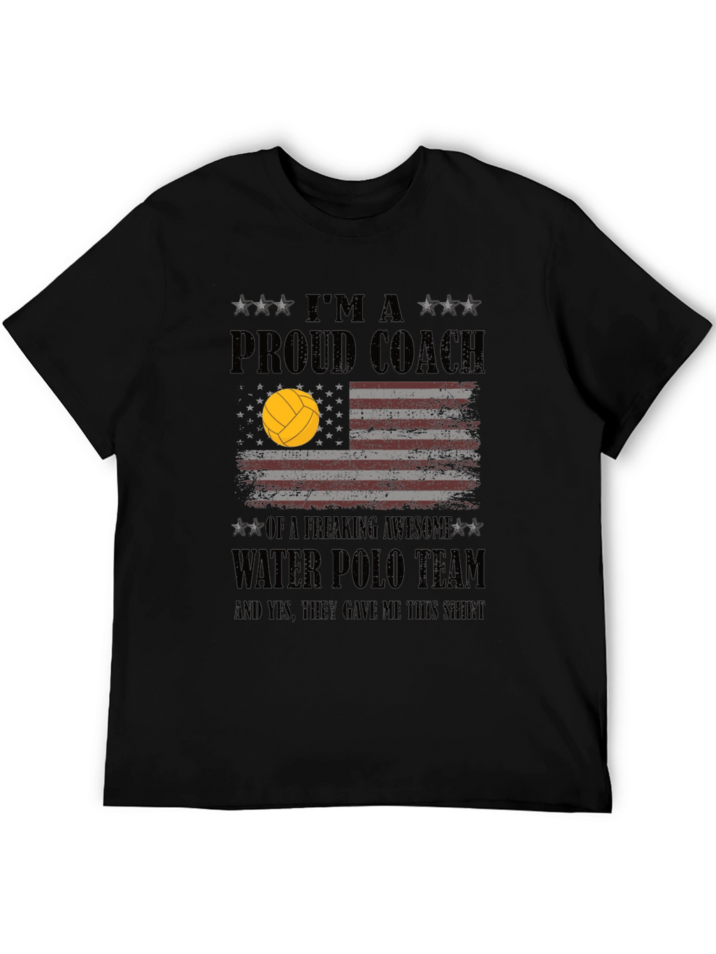 Proud Water Polo Coach Graphic T-Shirt