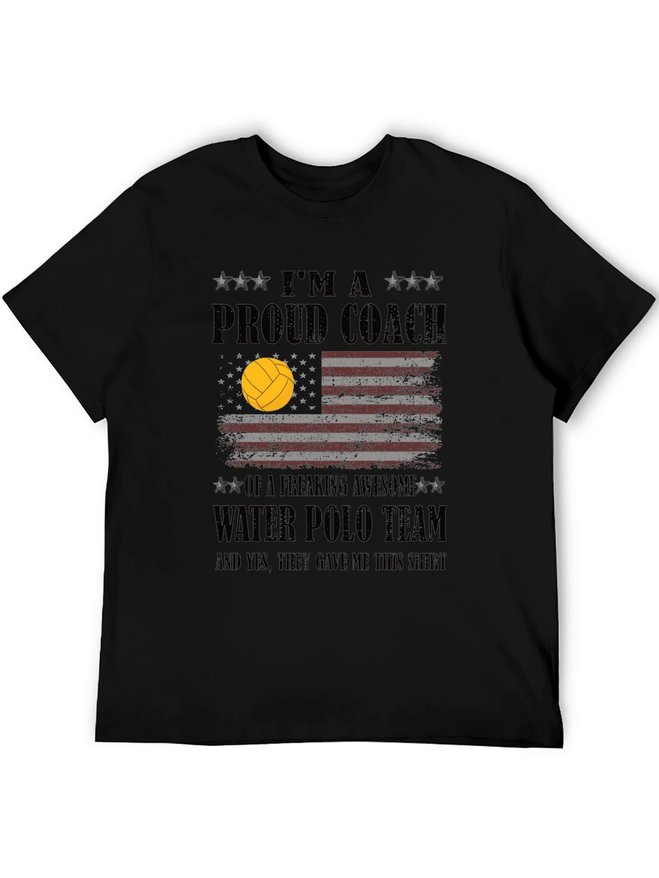 Proud Water Polo Coach Graphic T-Shirt
