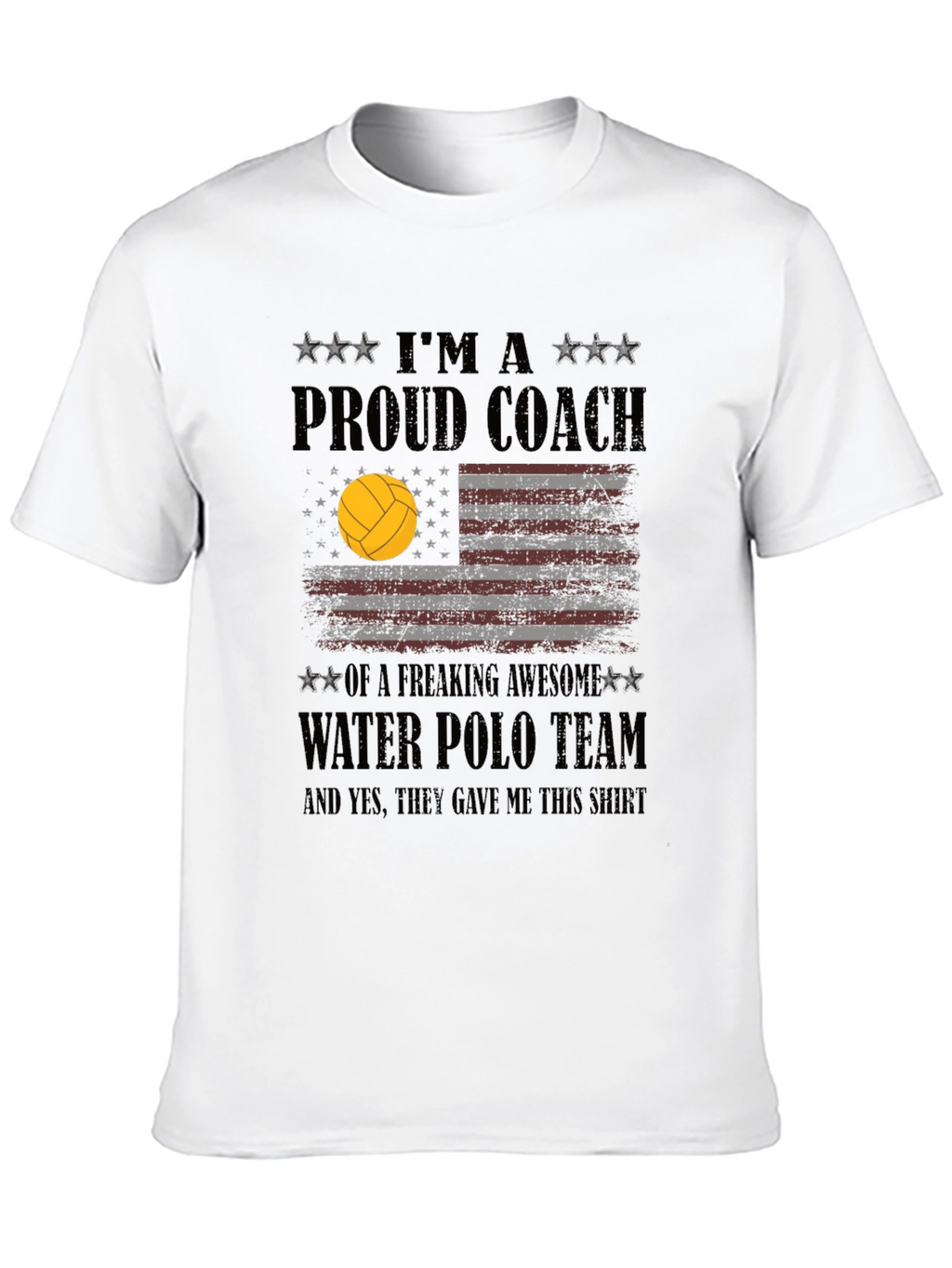 Proud Water Polo Coach Graphic T-Shirt