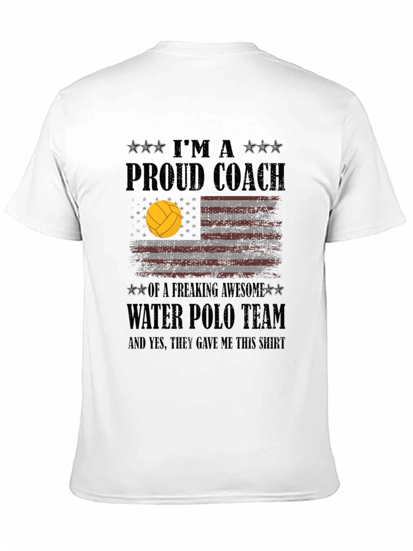 Proud Water Polo Coach Graphic T-Shirt