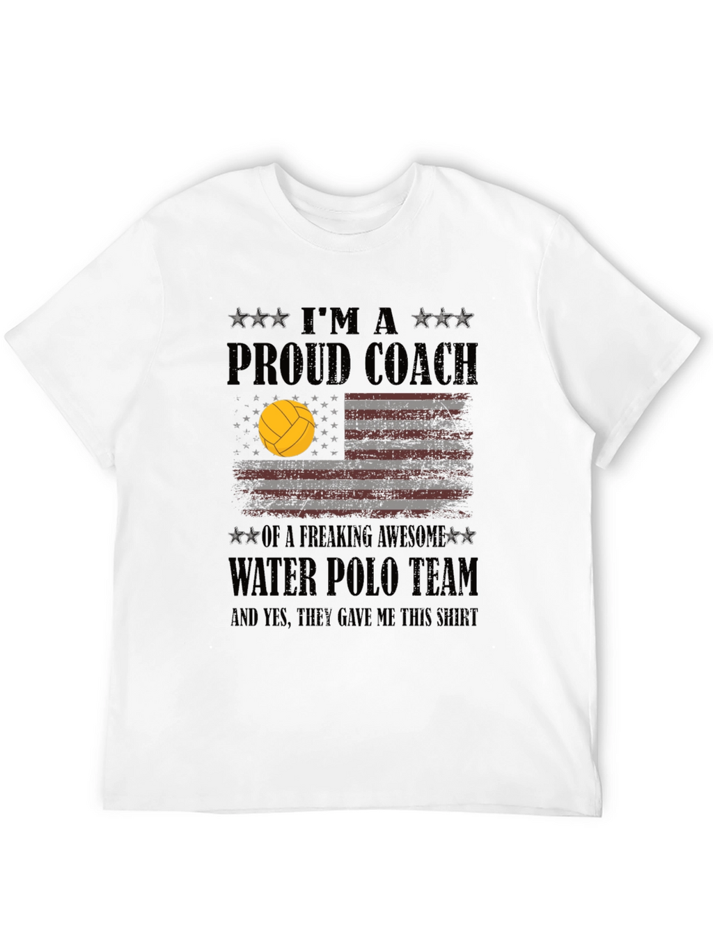 Proud Water Polo Coach Graphic T-Shirt