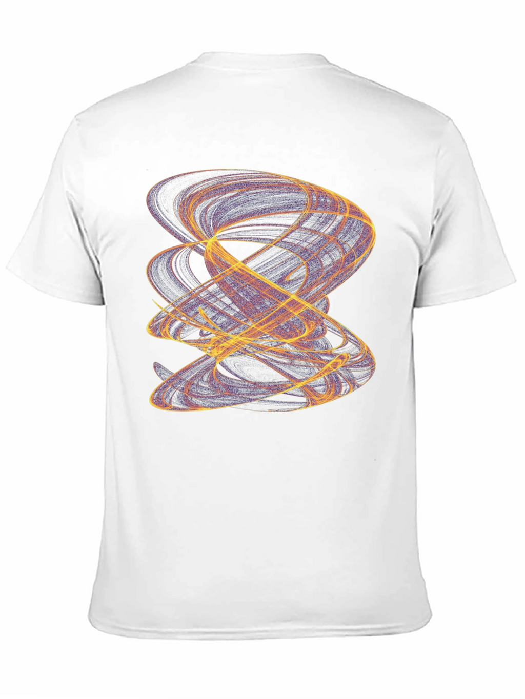Abstract Swirl Graphic Black T-Shirt