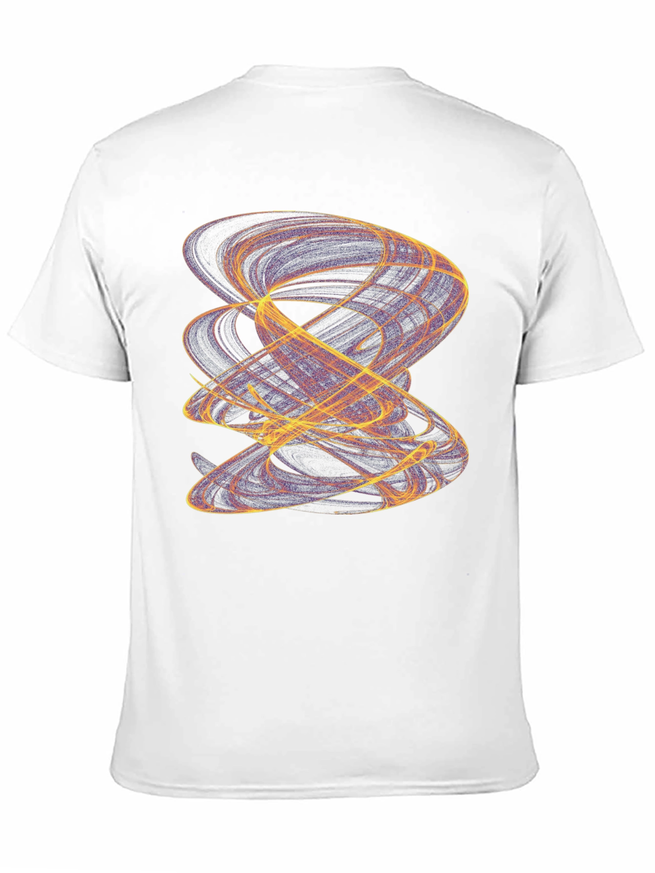 Abstract Swirl Graphic Black T-Shirt