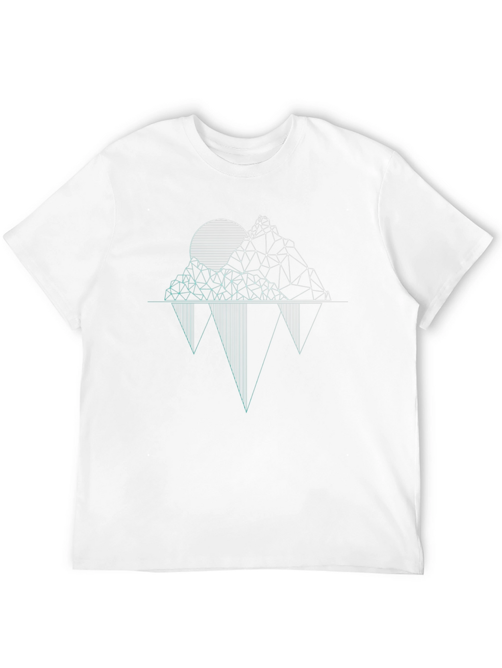 Geometric Mountainscape Graphic Tee