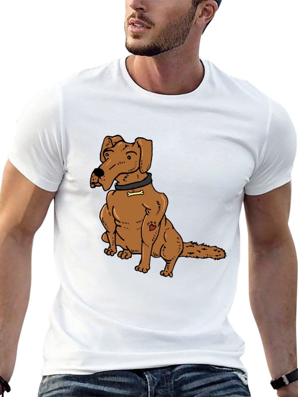 Dog Lover Tee - Cartoon Dog Graphic T-Shirt