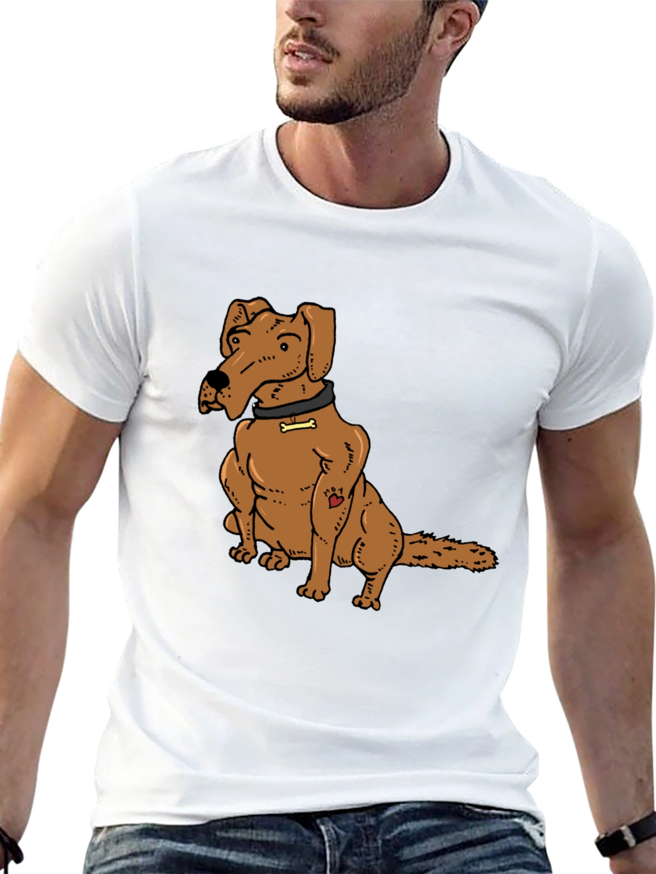 Dog Lover Tee - Cartoon Dog Graphic T-Shirt