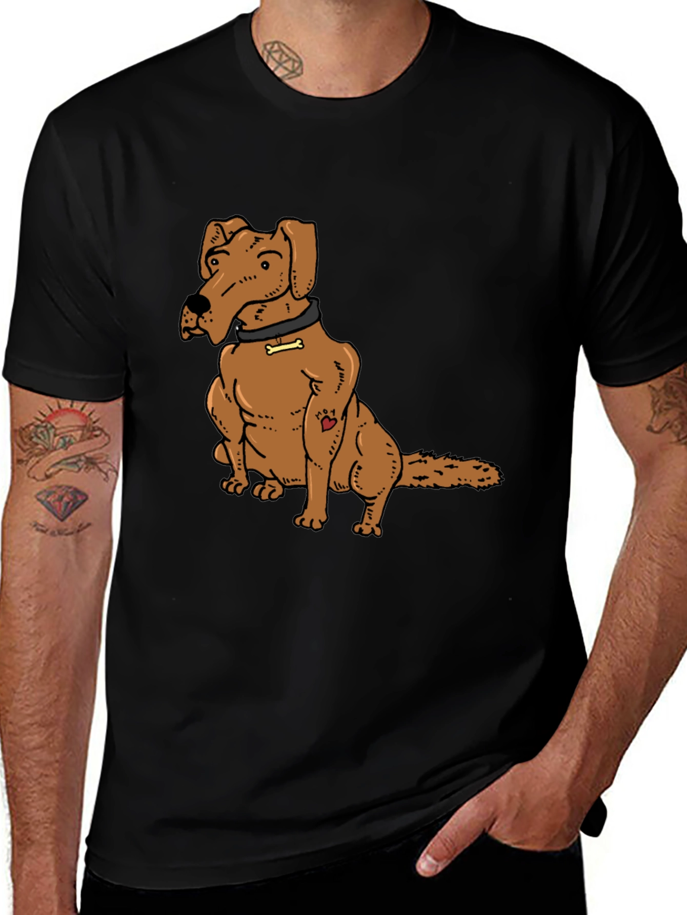 Dog Lover Tee - Cartoon Dog Graphic T-Shirt