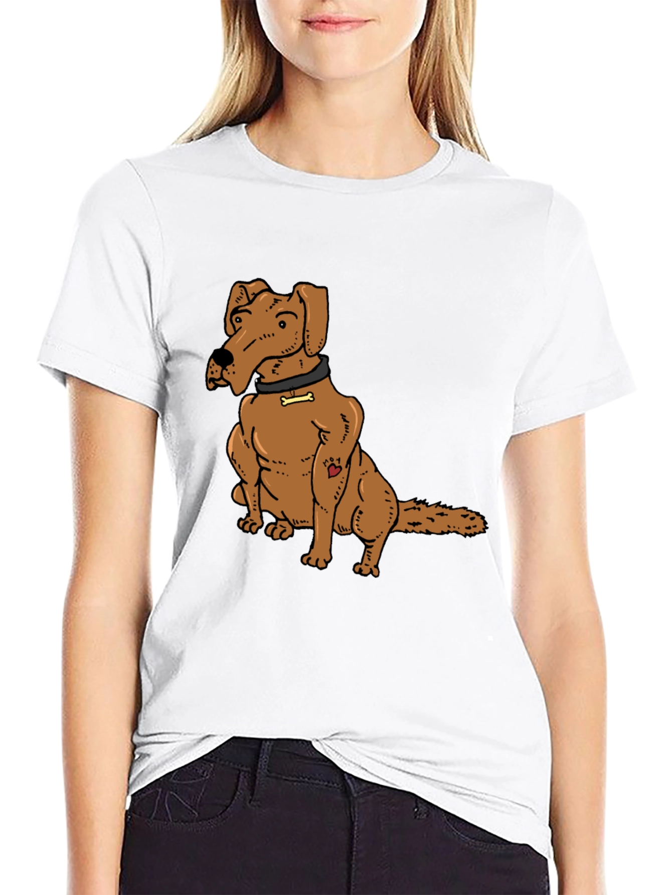 Dog Lover Tee - Cartoon Dog Graphic T-Shirt