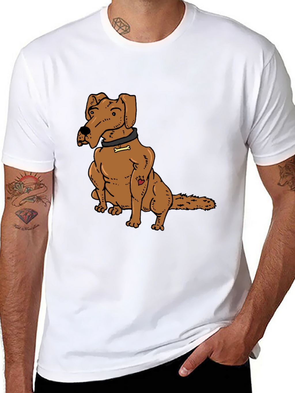 Dog Lover Tee - Cartoon Dog Graphic T-Shirt