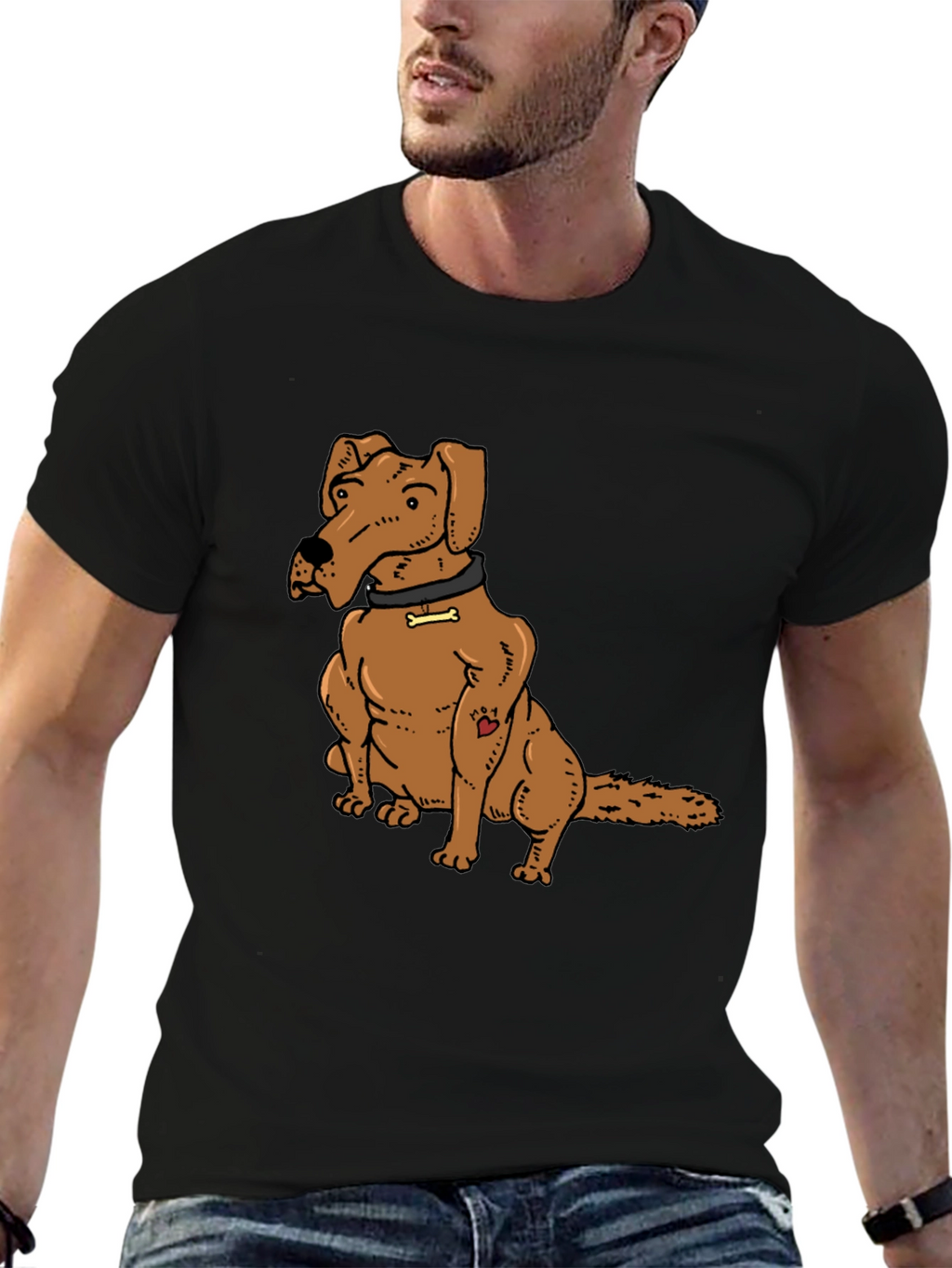Dog Lover Tee - Cartoon Dog Graphic T-Shirt
