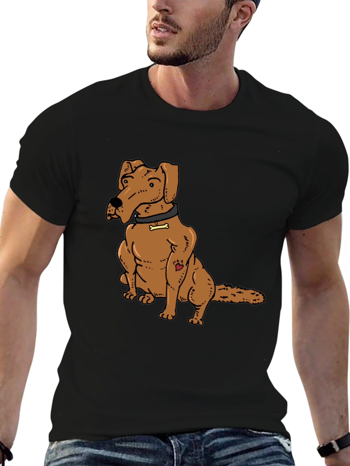 Dog Lover Tee - Cartoon Dog Graphic T-Shirt