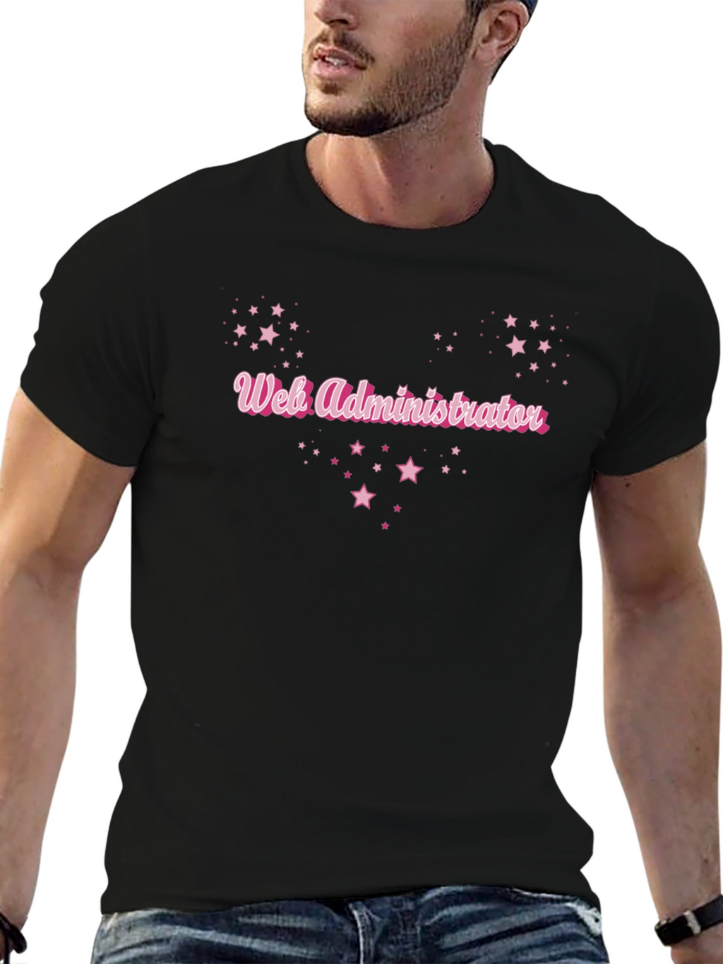 Web Administrator Starry Black T-Shirt