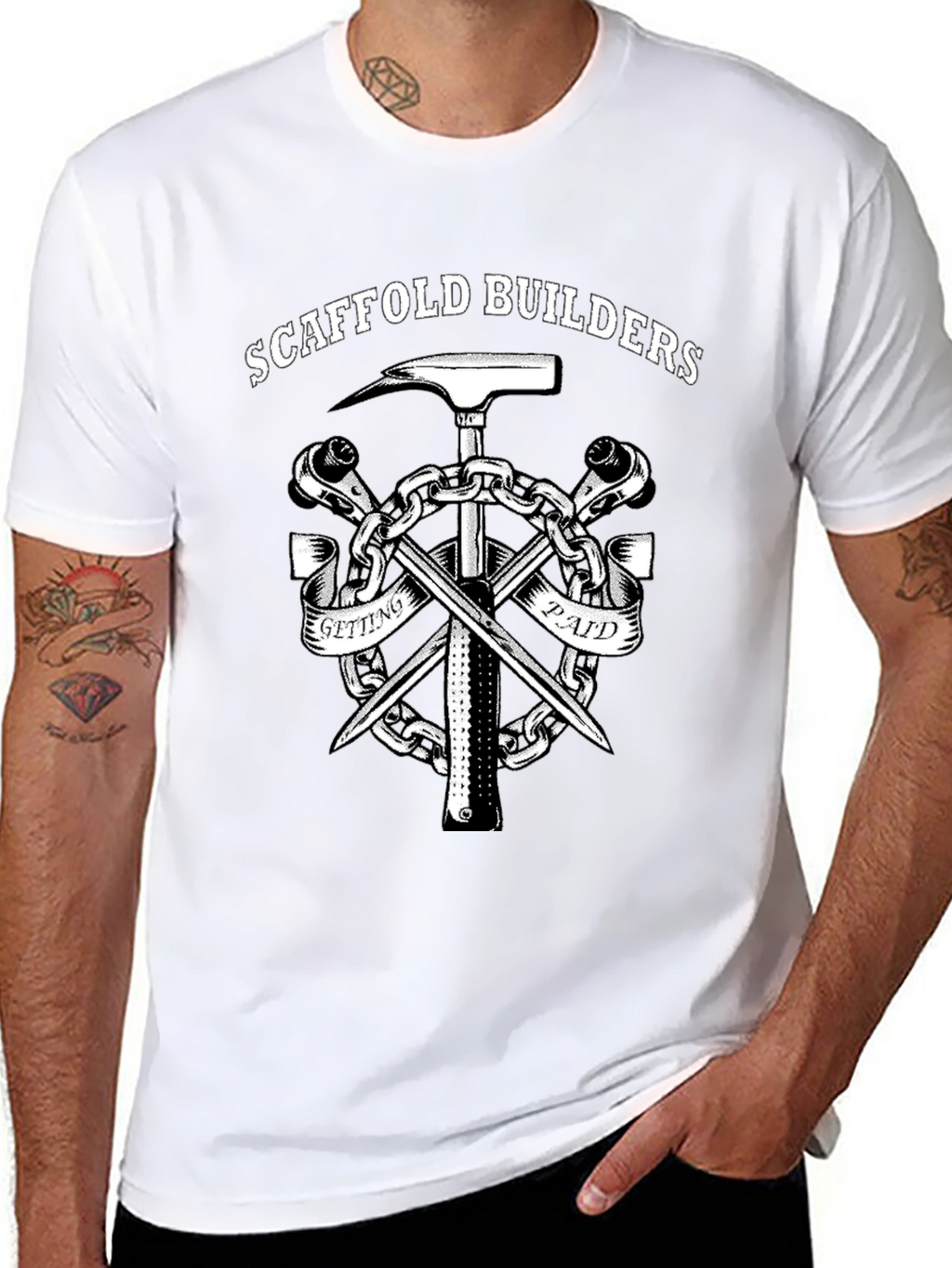 Scaffold Builders T-Shirt - Getting Paid Workwear