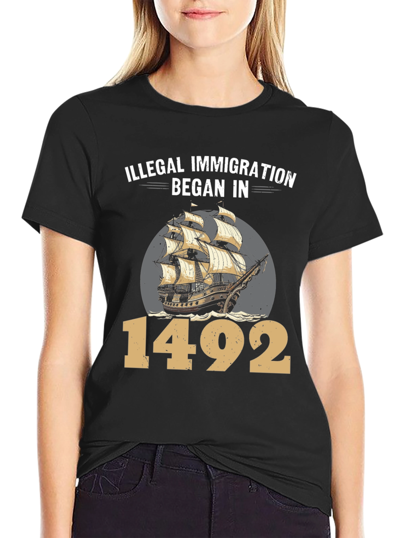 Illegal Immigration Began in 1492 T-Shirt