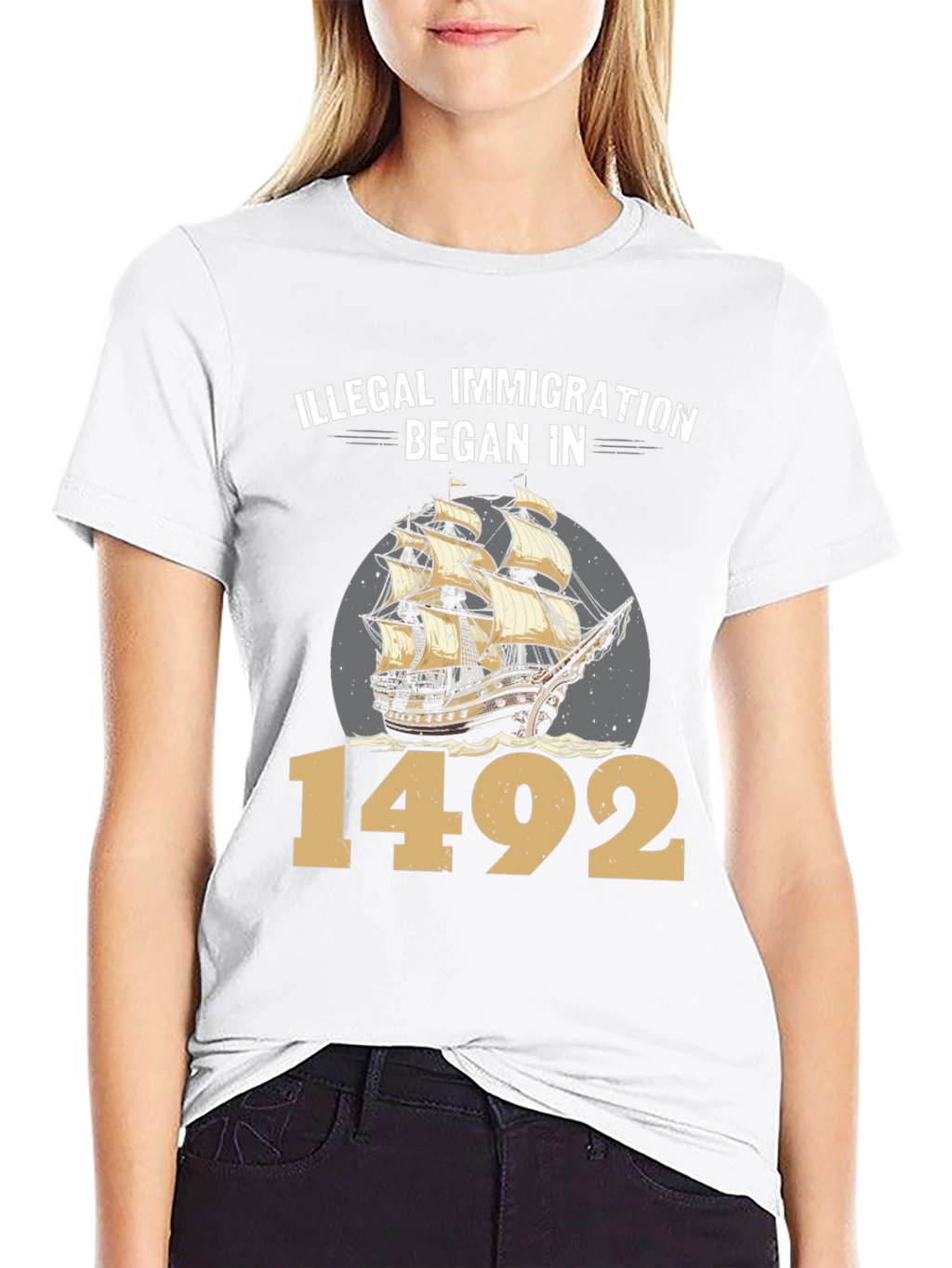 Illegal Immigration Began in 1492 T-Shirt