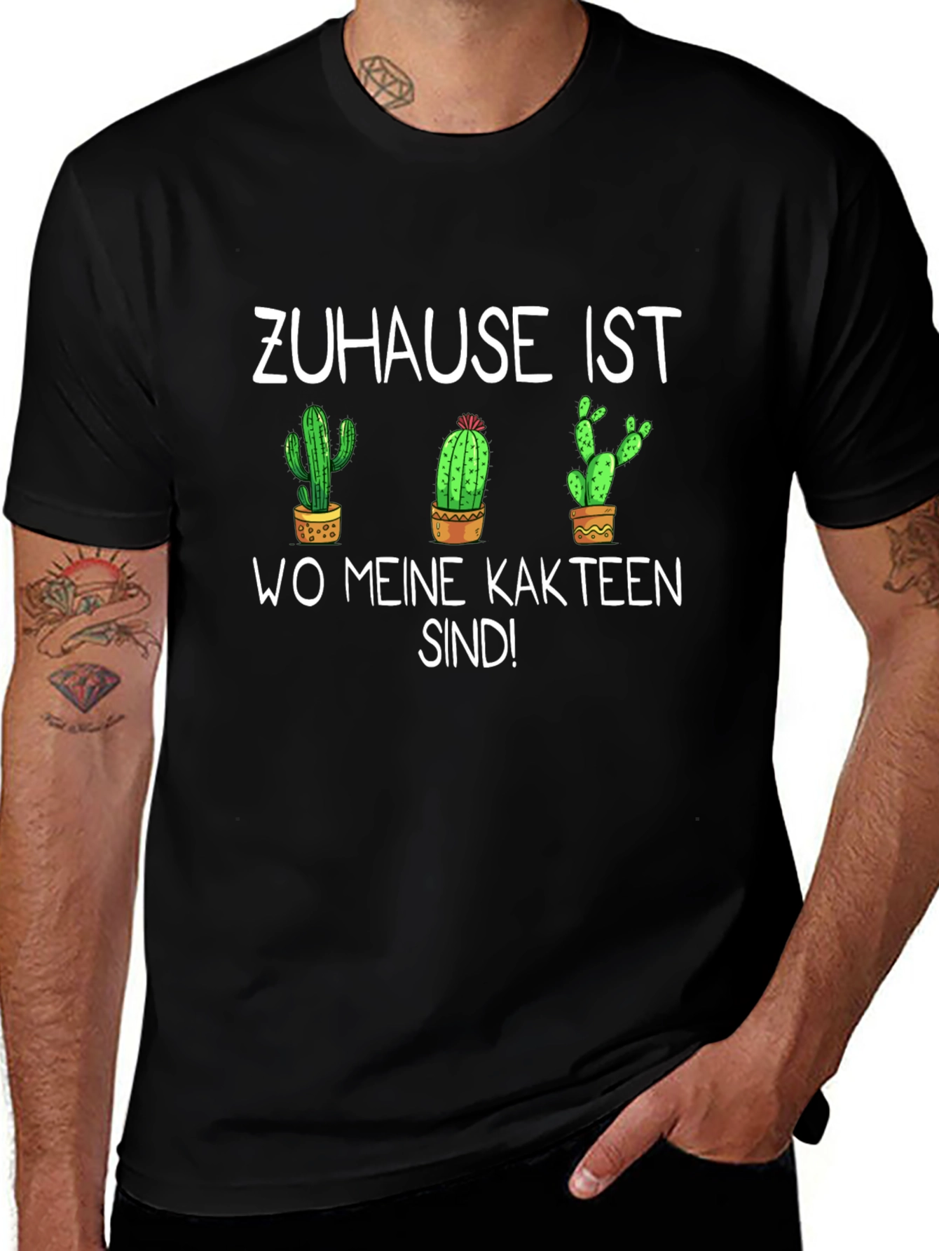 Cactus Lover T-Shirt - Zuhause ist wo meine Kakteen sind!